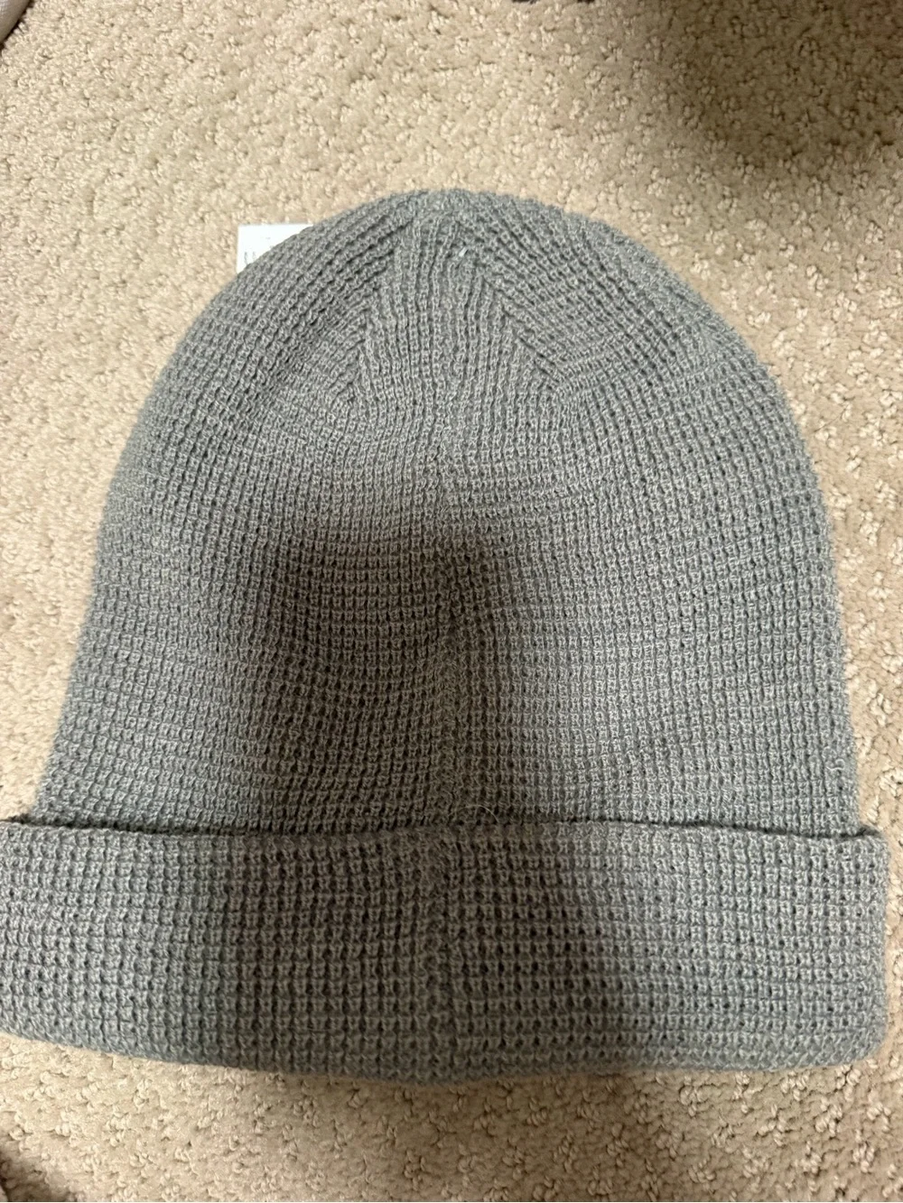 Vuori Gray Ribbed Knit Beanie